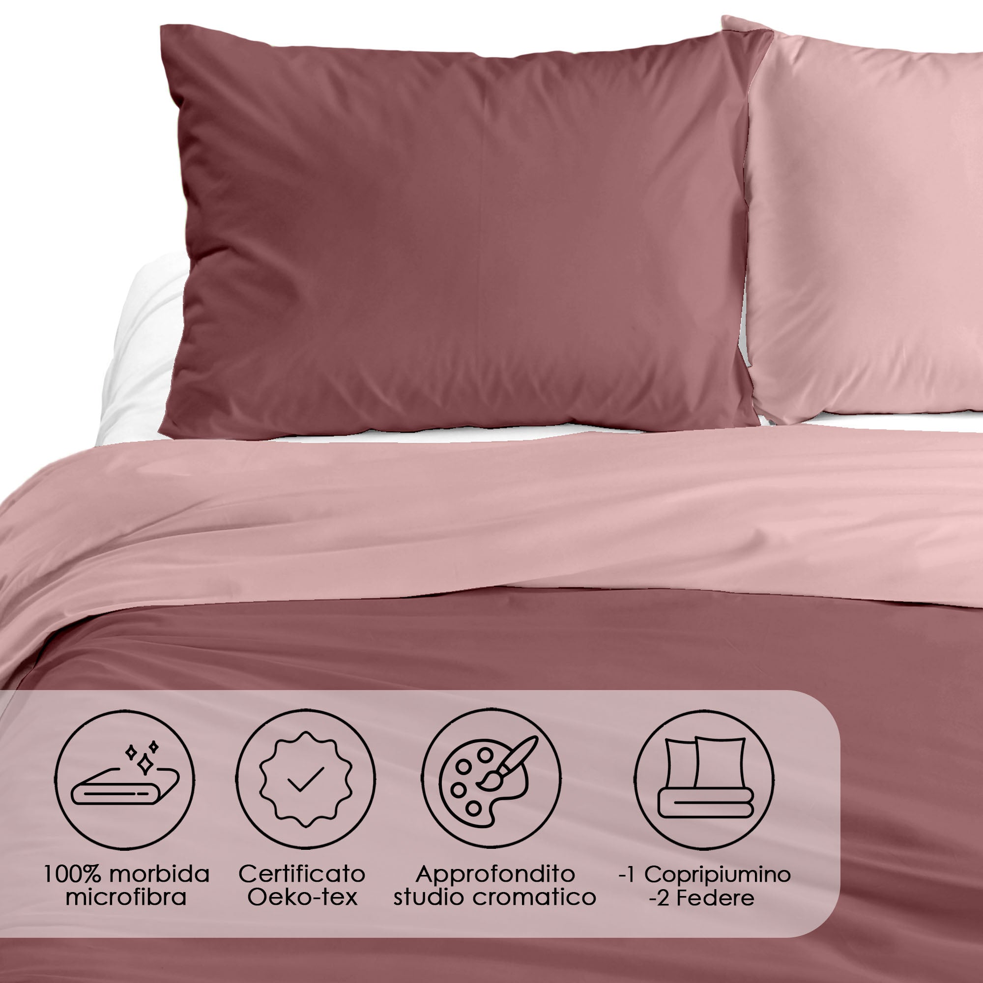 Parure Copripiumino Matrimoniale in Morbida Microfibra Everyday
