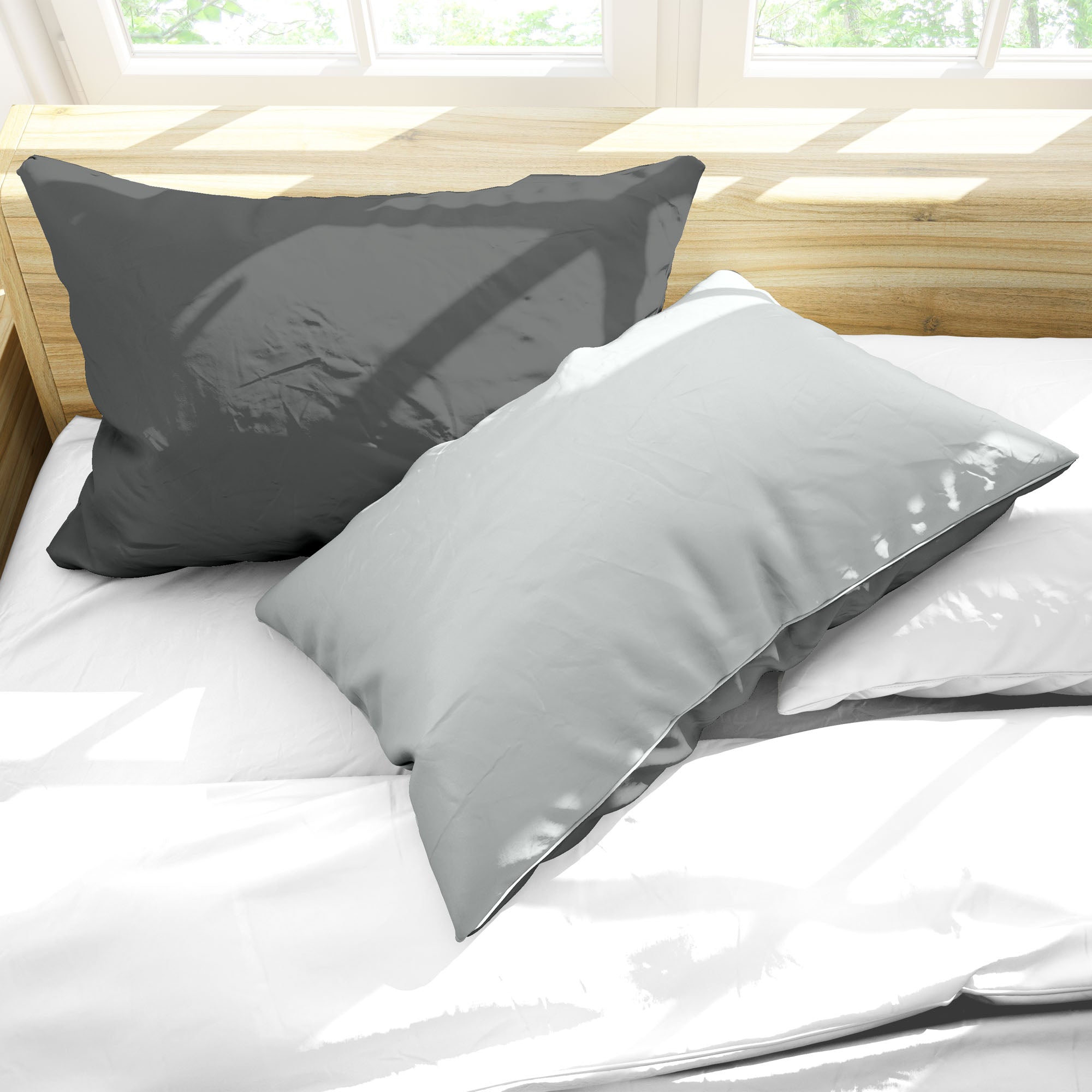 Coppia Federe per Cuscini Letto in Morbida Microfibra Ruggeri Everyday