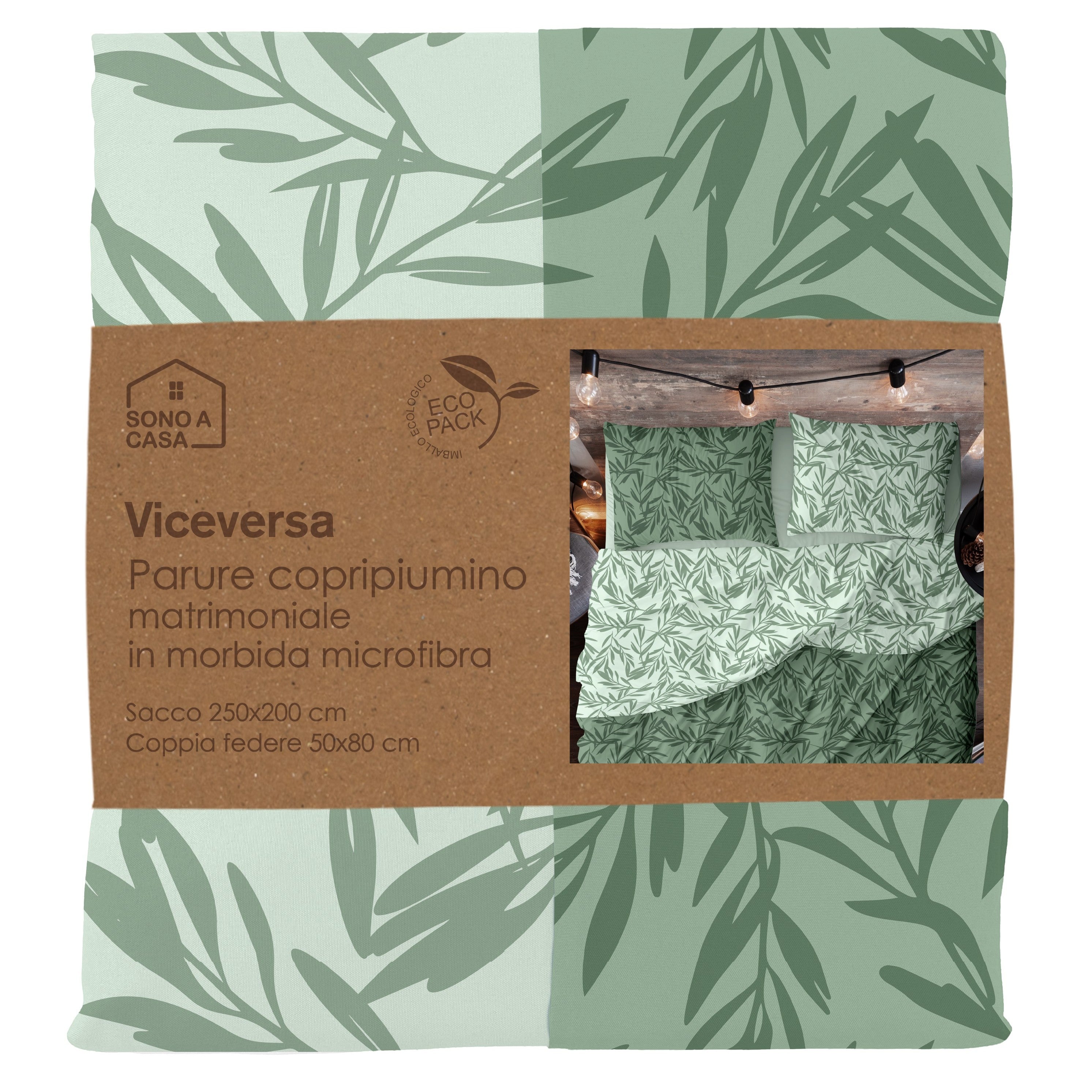 Parure Copripiumino Double in Morbida Microfibra Stampata di Alta Qualità by Sono a Casa